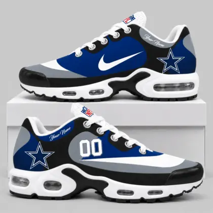 Dallas Cowboys | NFL Custom Name Number Air Cushion Sneakers TD