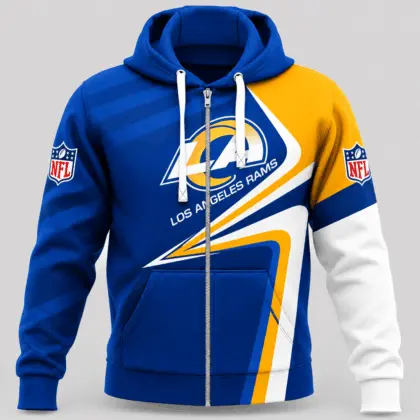 Los Angeles Rams | NFL Swoosh Wave Zip Hoodie TD