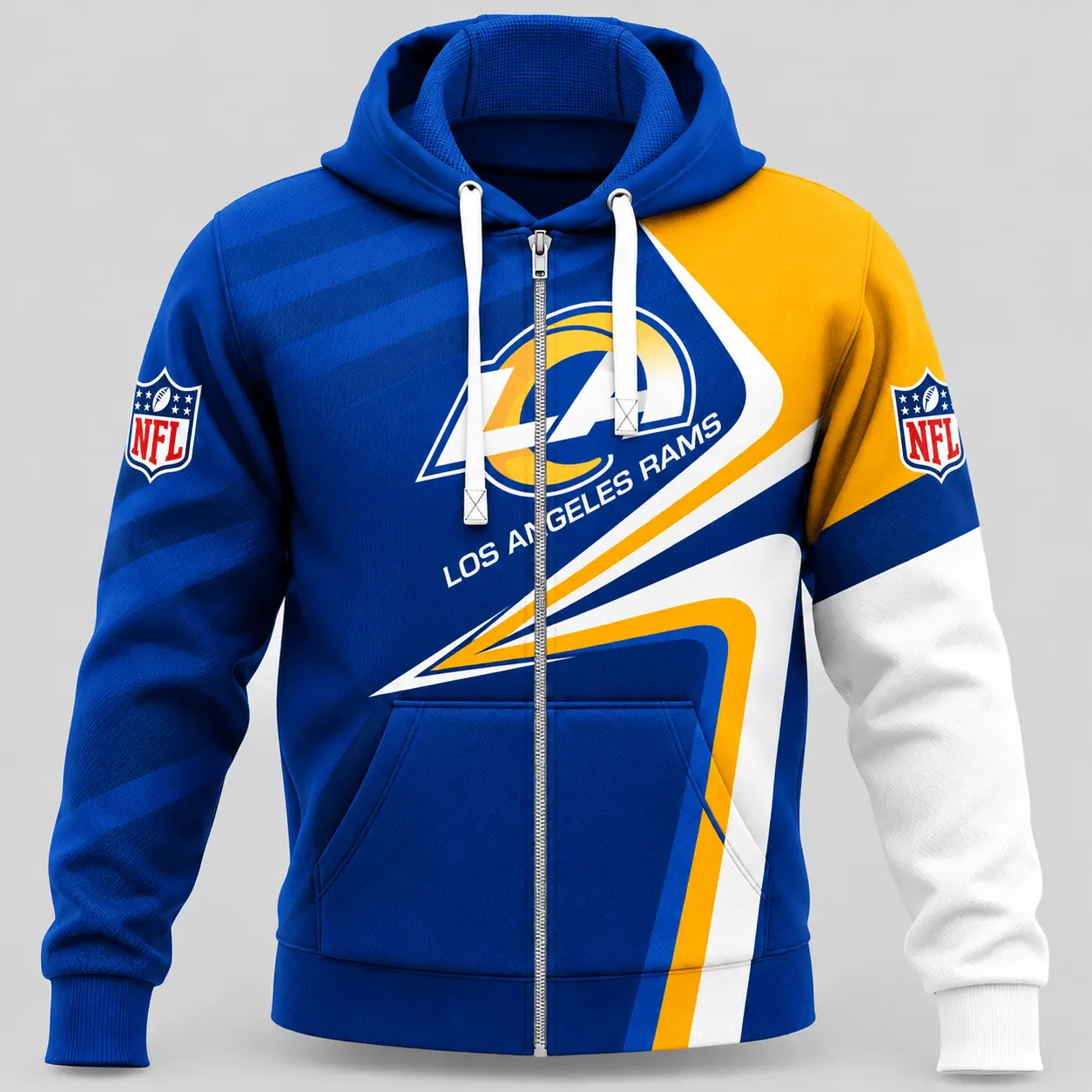 Los Angeles Rams | NFL Swoosh Wave Zip Hoodie TD