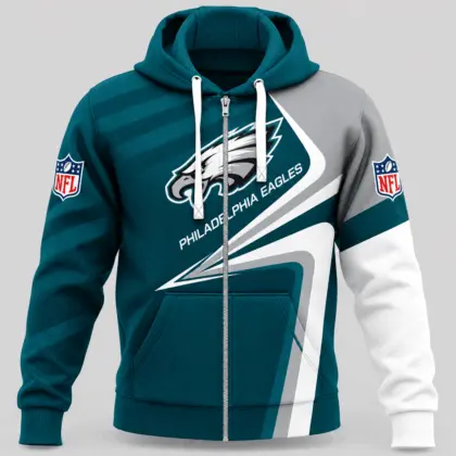 Philadelphia Eagles | NFL Swoosh Wave Zip Hoodie TD