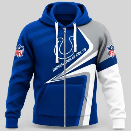 Indianapolis Colts | NFL Swoosh Wave Zip Hoodie TD