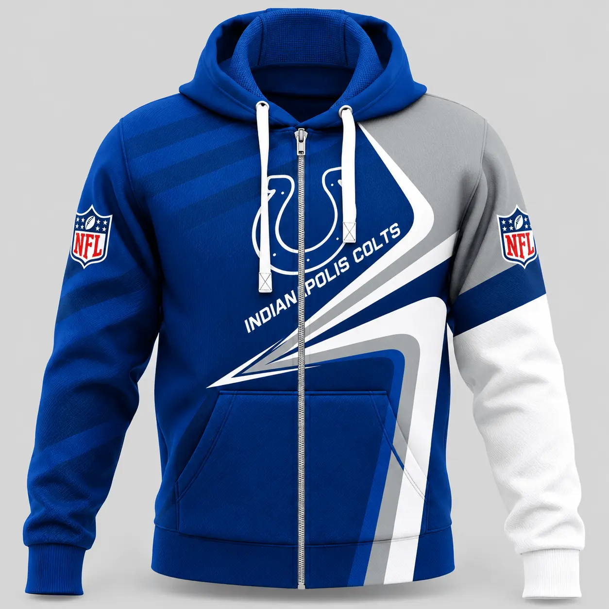 Indianapolis Colts | NFL Swoosh Wave Zip Hoodie TD