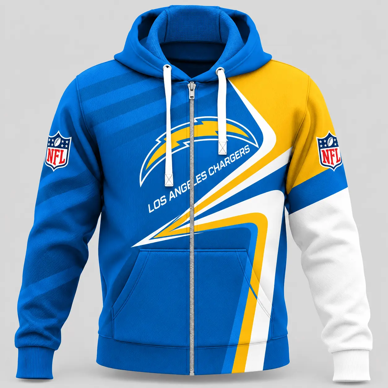 Los Angeles Chargers | NFL Swoosh Wave Zip Hoodie TD