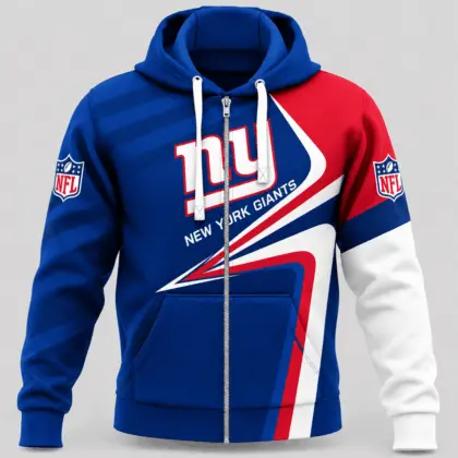 New York Giants | NFL Swoosh Wave Zip Hoodie TD