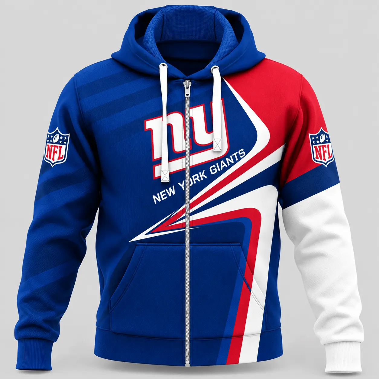 New York Giants | NFL Swoosh Wave Zip Hoodie TD