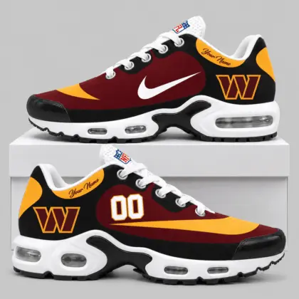 Washington Commanders | NFL Custom Name Number Air Cushion Sneakers TD