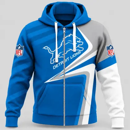 Detroit Lions | NFL Swoosh Wave Zip Hoodie TD