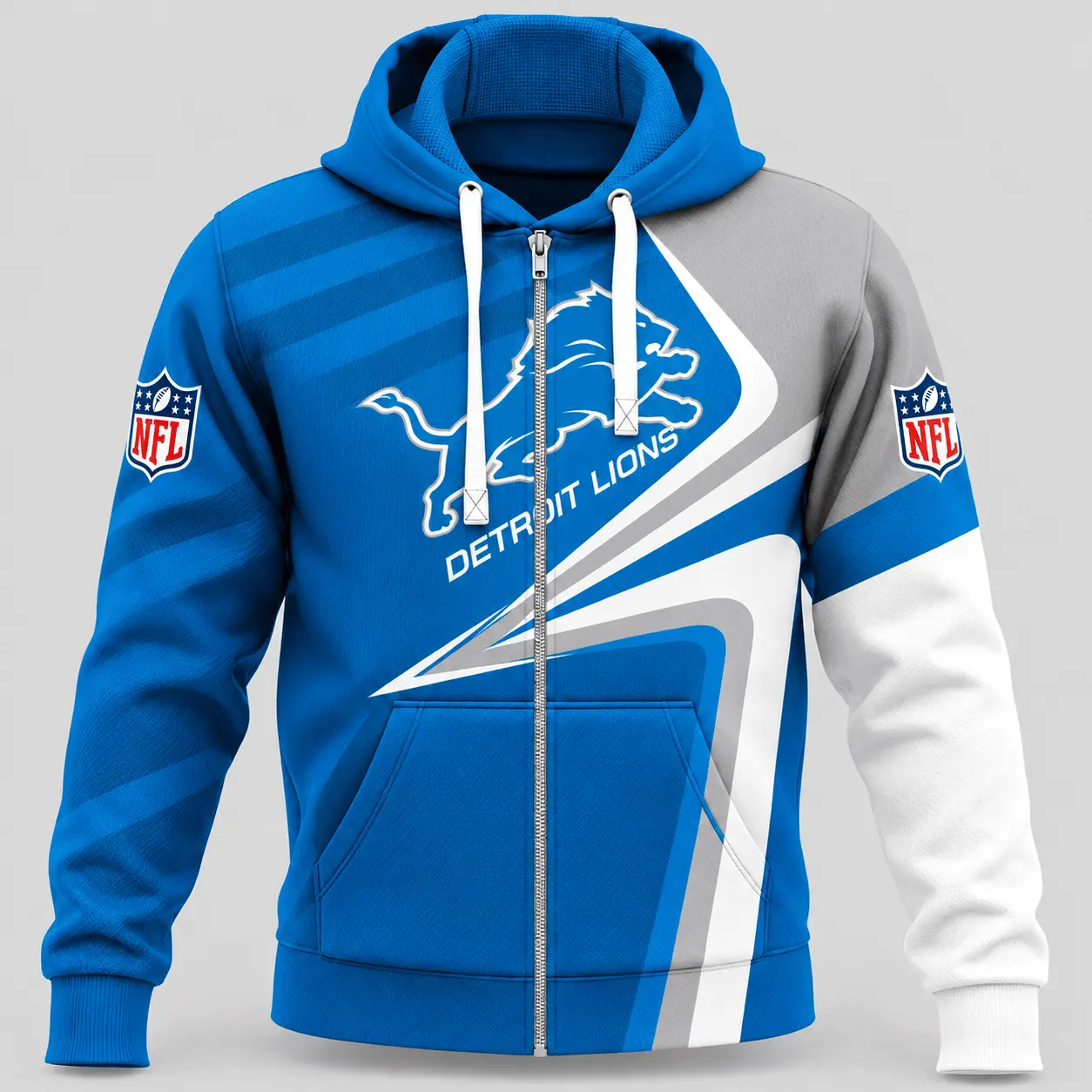 Detroit Lions | NFL Swoosh Wave Zip Hoodie TD