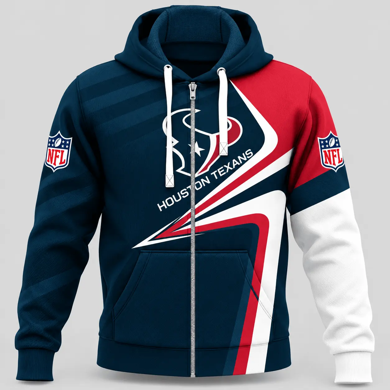 Houston Texans | NFL Swoosh Wave Zip Hoodie TD
