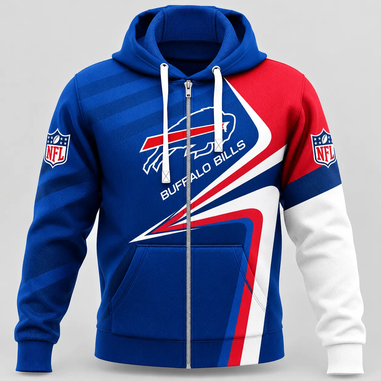 Buffalo Bills | NFL Swoosh Wave Zip Hoodie TD
