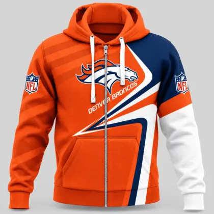 Denver Broncos | NFL Swoosh Wave Zip Hoodie TD