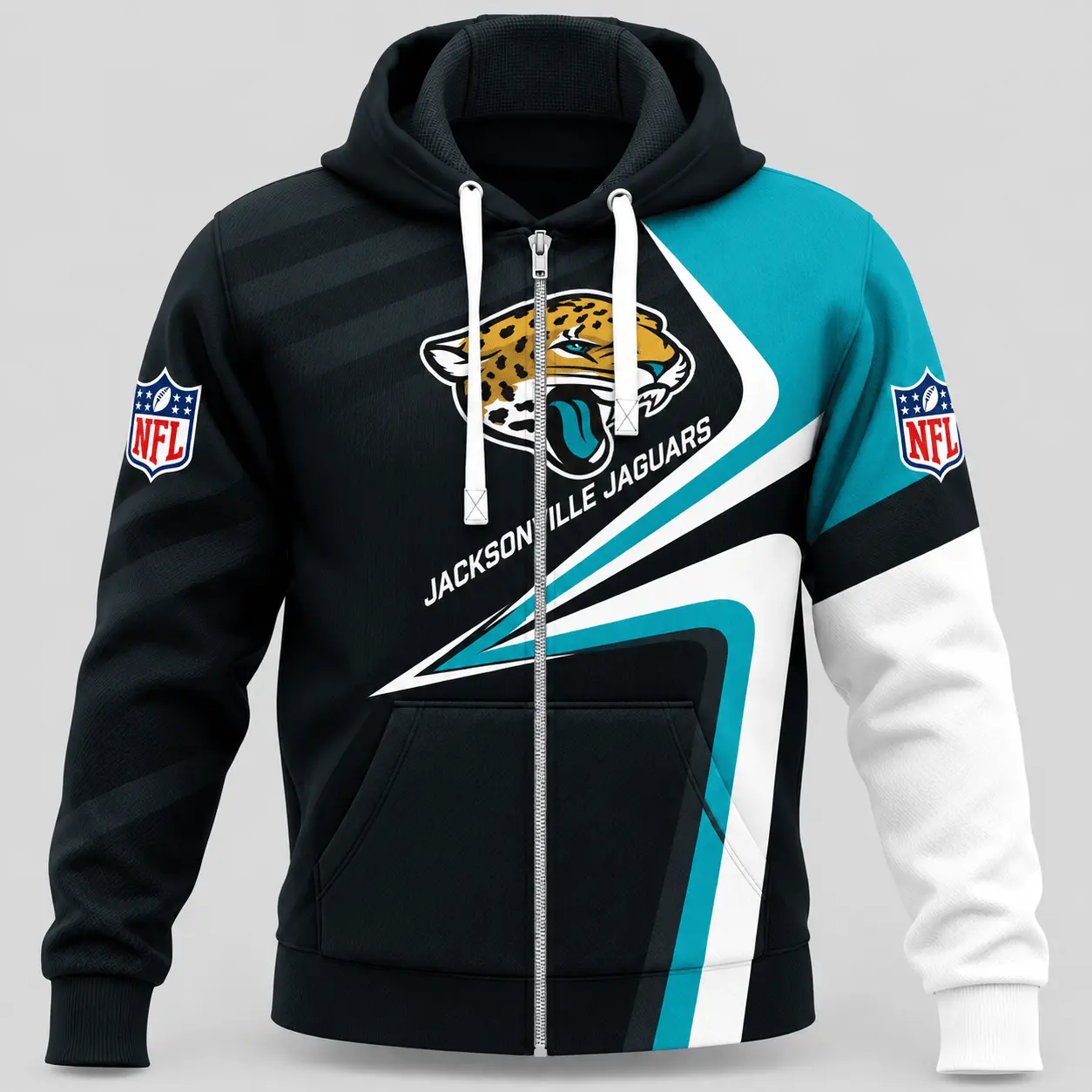 Jacksonville Jaguars | NFL Swoosh Wave Zip Hoodie TD