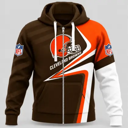 Cleveland Browns | NFL Swoosh Wave Zip Hoodie TD