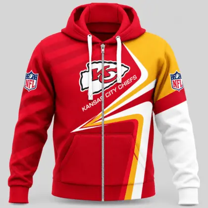 Kansas City Chiefs | NFL Swoosh Wave Zip Hoodie TD