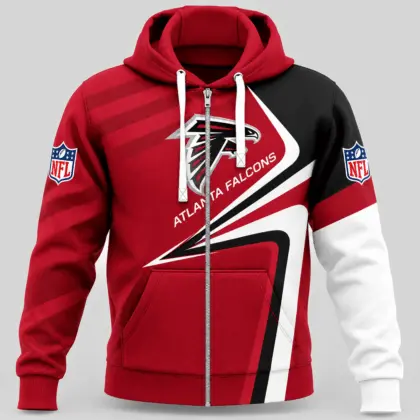 Atlanta Falcons | NFL Swoosh Wave Zip Hoodie TD