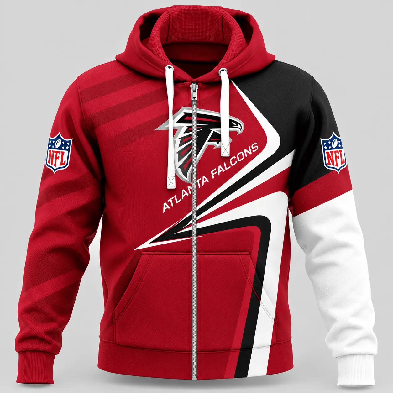 Atlanta Falcons | NFL Swoosh Wave Zip Hoodie TD