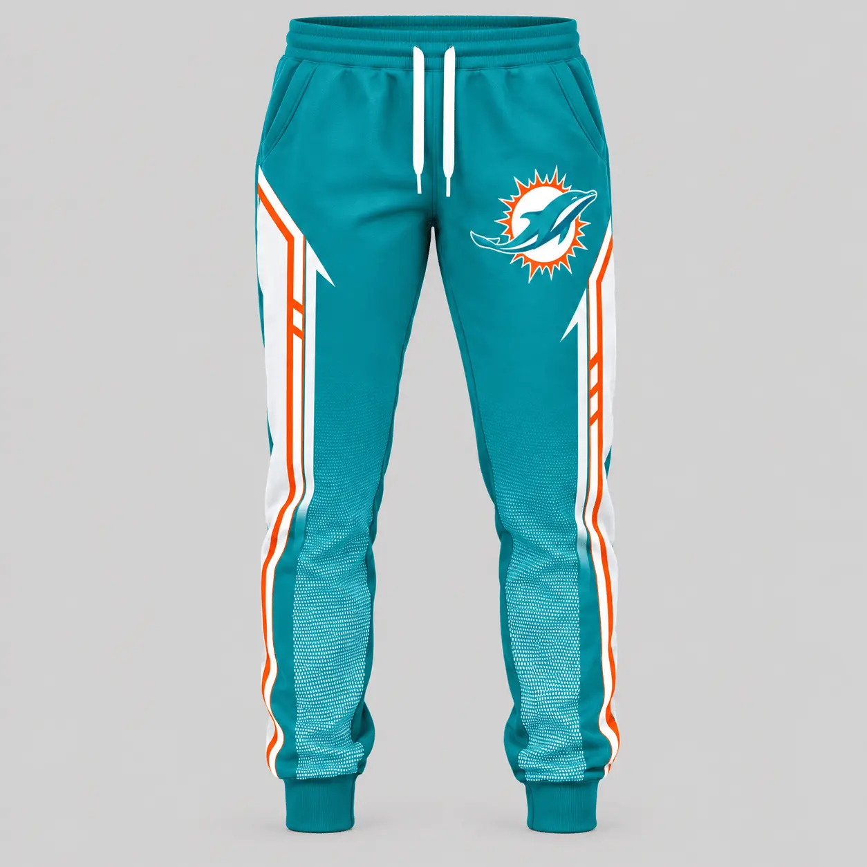 Miami Dolphins | NFL Gradient Sleeve Hoodie Jogger Set TD - Image 3