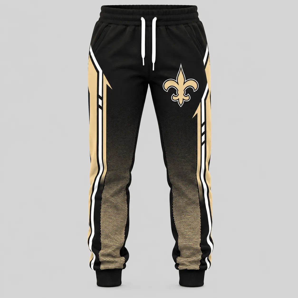 New Orleans Saints | NFL Gradient Sleeve Hoodie Jogger Set TD - Image 3