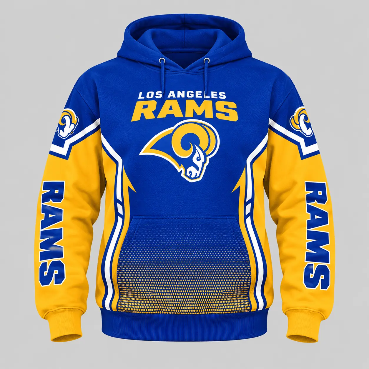 Los Angeles Rams | NFL Gradient Sleeve Hoodie Jogger Set TD - Image 2