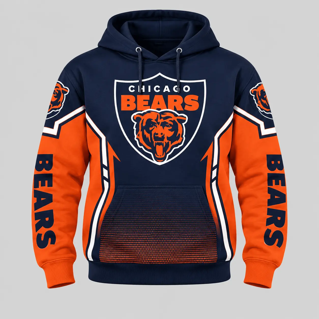 Chicago Bears | NFL Gradient Sleeve Hoodie Jogger Set TD - Image 2