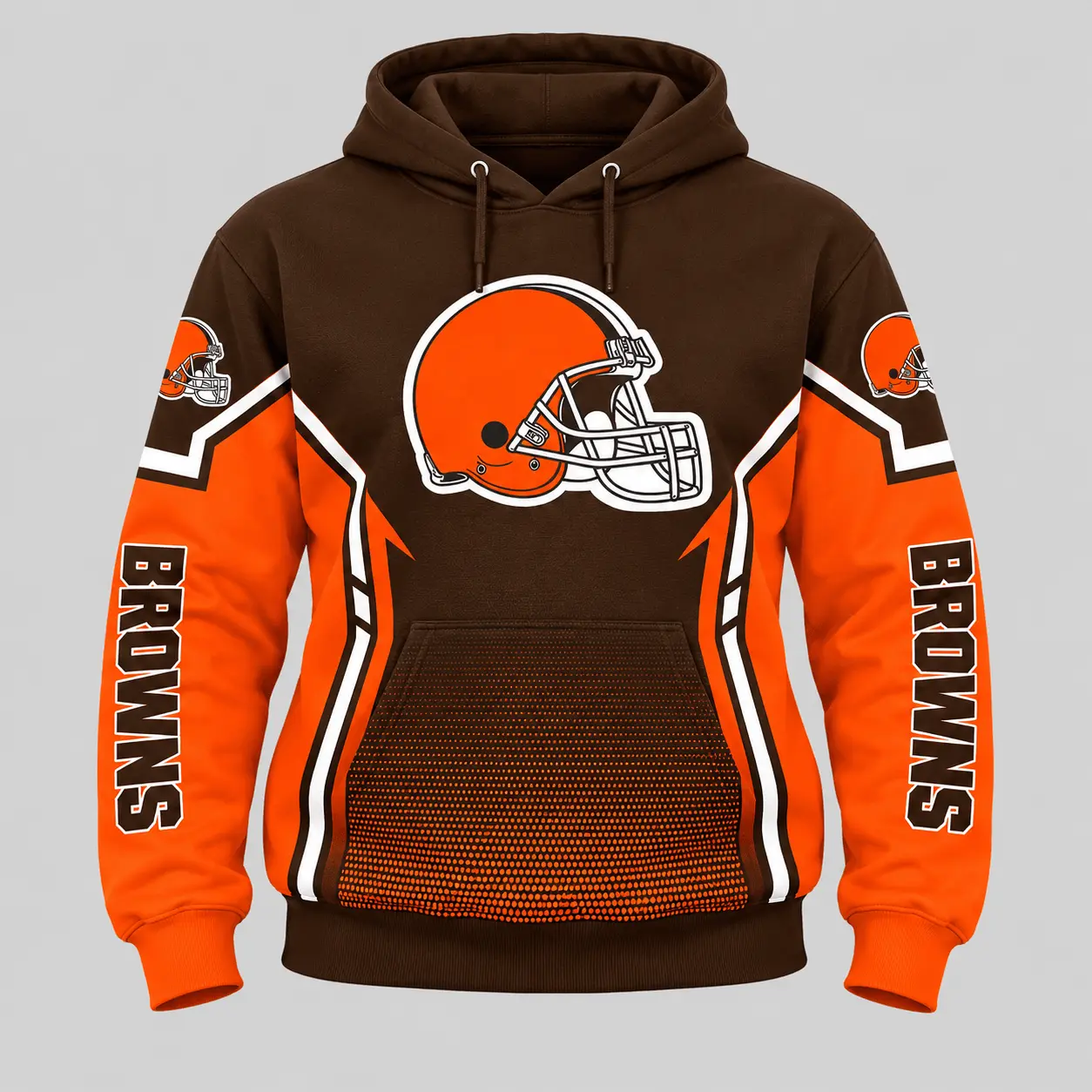 Cleveland Browns | NFL Gradient Sleeve Hoodie Jogger Set TD - Image 2