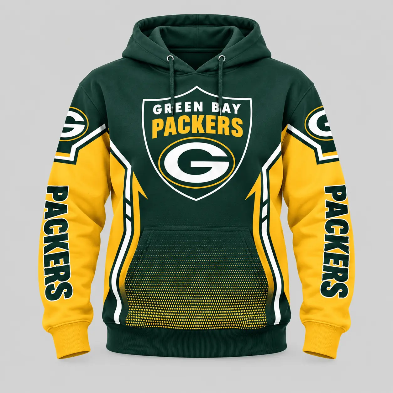 Green Bay Packers | NFL Gradient Sleeve Hoodie Jogger Set TD - Image 2