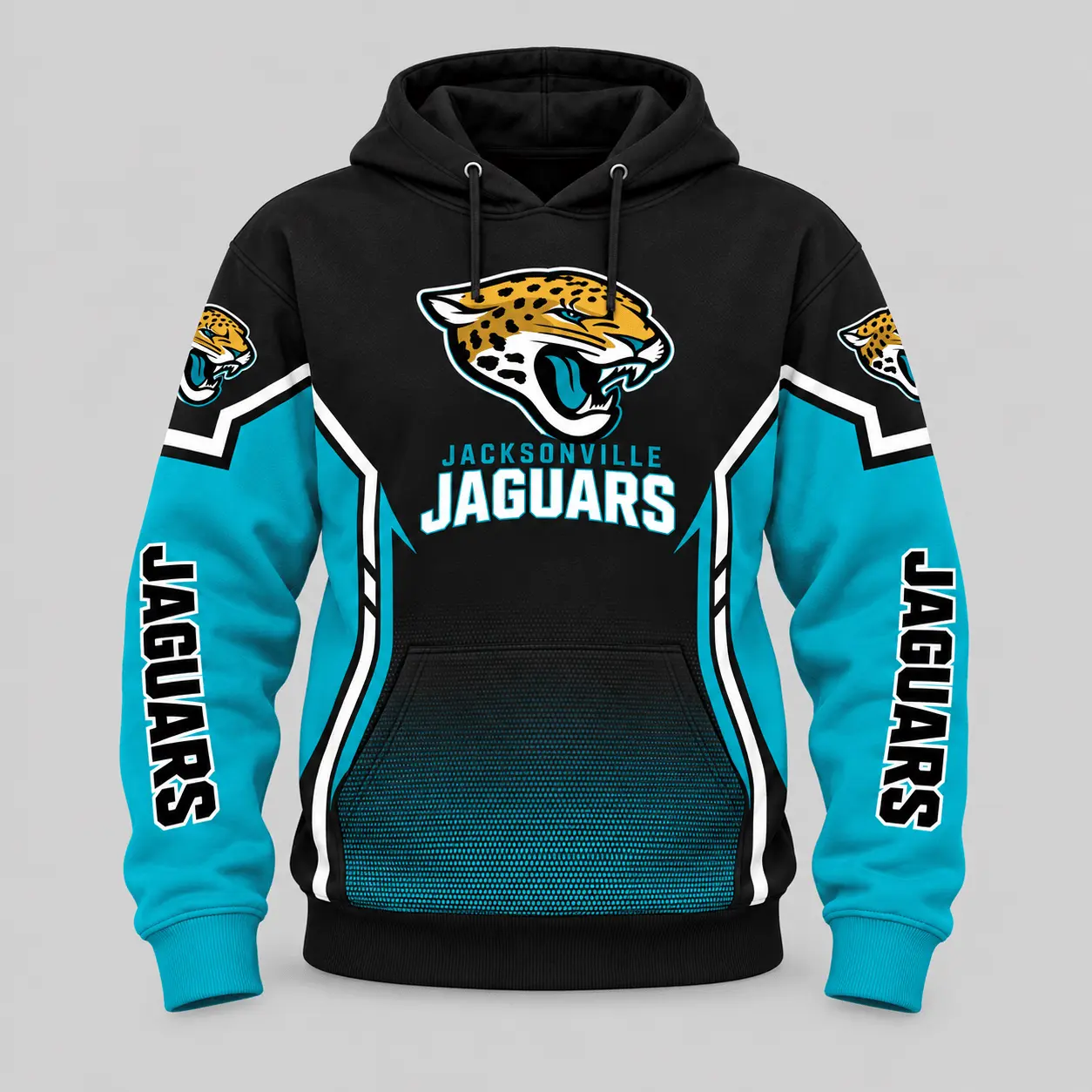 Jacksonville Jaguars | NFL Gradient Sleeve Hoodie Jogger Set TD - Image 2