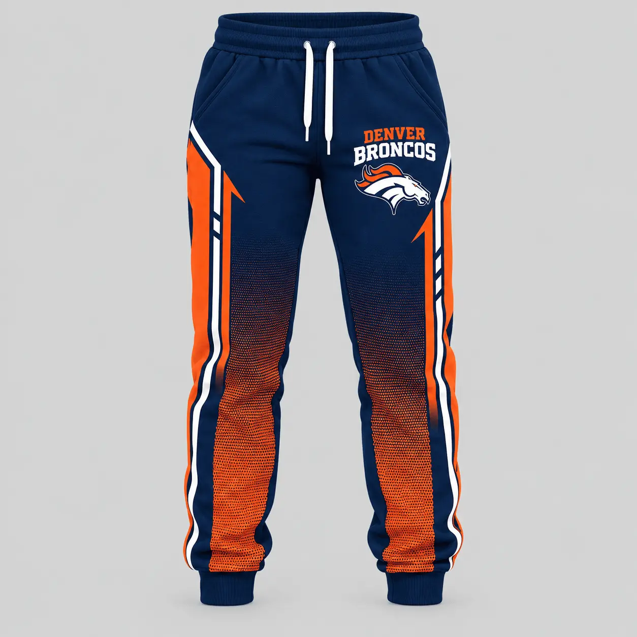 Denver Broncos | NFL Gradient Sleeve Hoodie Jogger Set TD - Image 3
