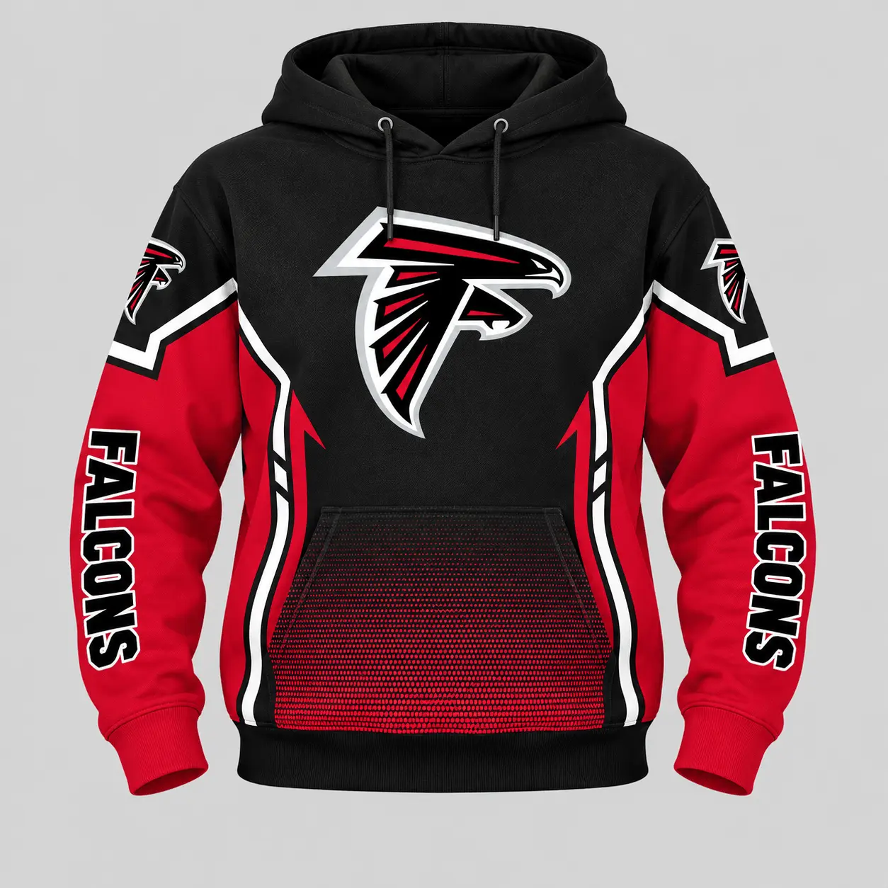 Atlanta Falcons | NFL Gradient Sleeve Hoodie Jogger Set TD - Image 2
