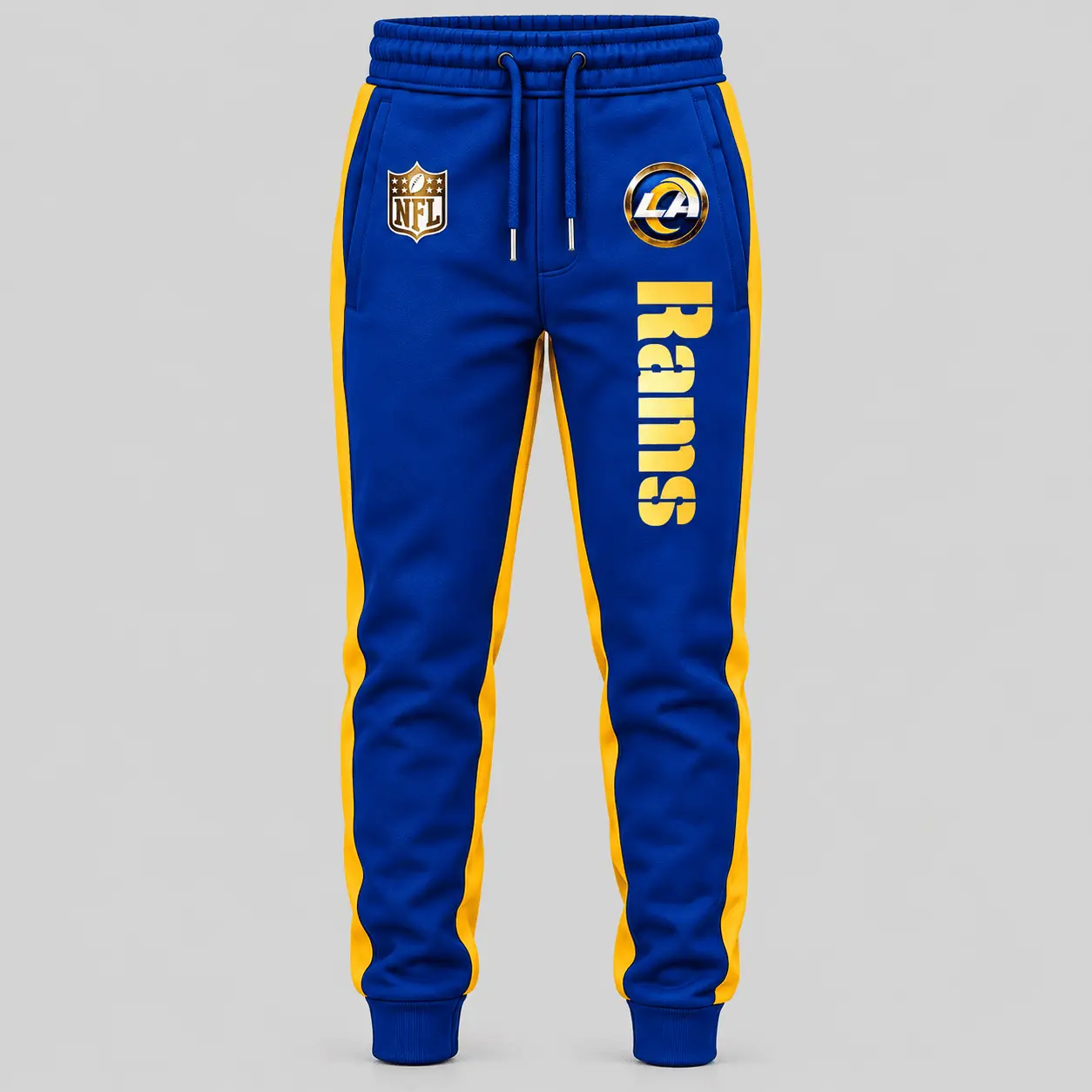 Los Angeles Rams | NFL Gold Emblem Hoodie Jogger Set TD - Image 3