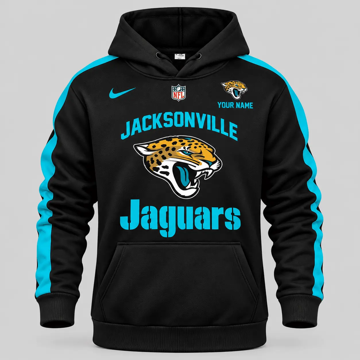 Jacksonville Jaguars | NFL Gold Emblem Hoodie Jogger Set TD - Image 2