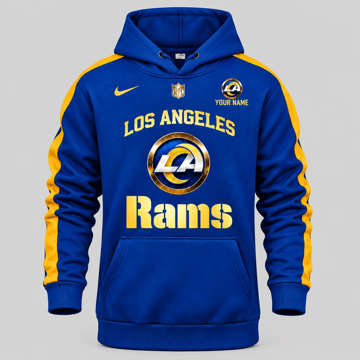 Los Angeles Rams | NFL Gold Emblem Hoodie Jogger Set TD - Image 2
