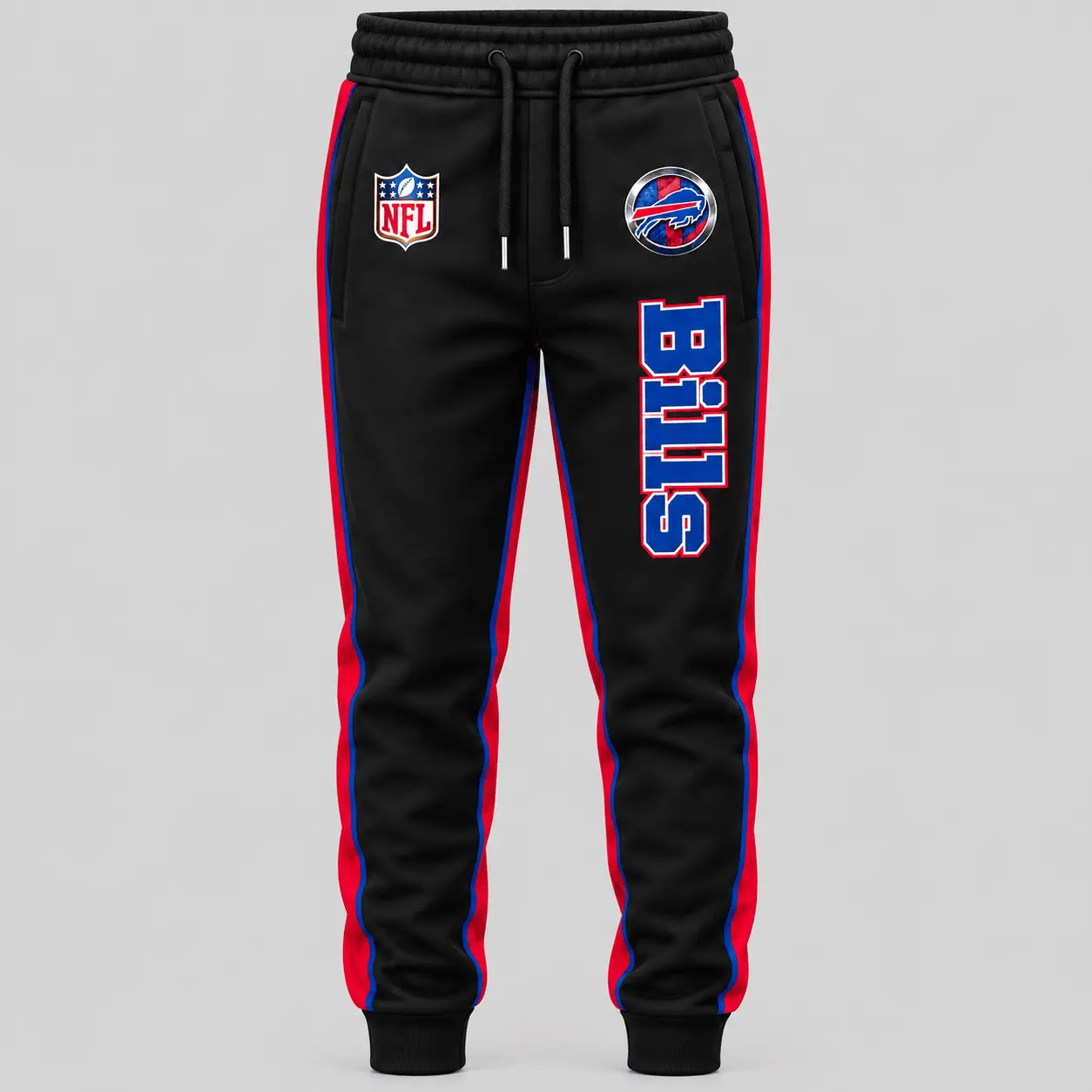 Buffalo Bills | NFL Gold Emblem Hoodie Jogger Set TD - Image 3