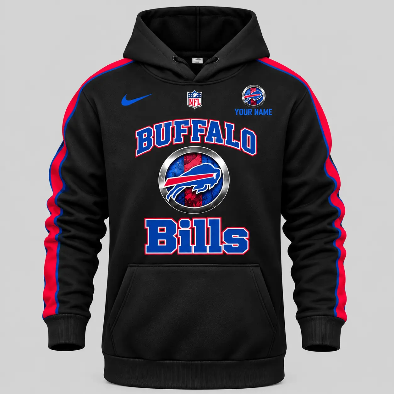Buffalo Bills | NFL Gold Emblem Hoodie Jogger Set TD - Image 2