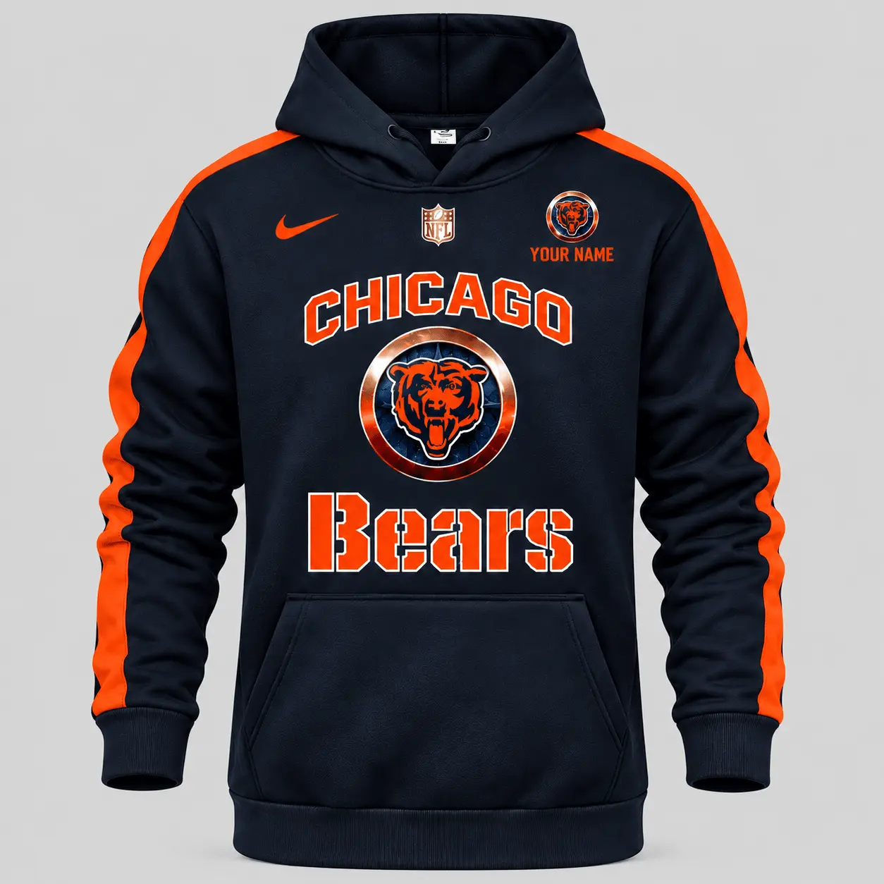 Chicago Bears | NFL Gold Emblem Hoodie Jogger Set TD - Image 2