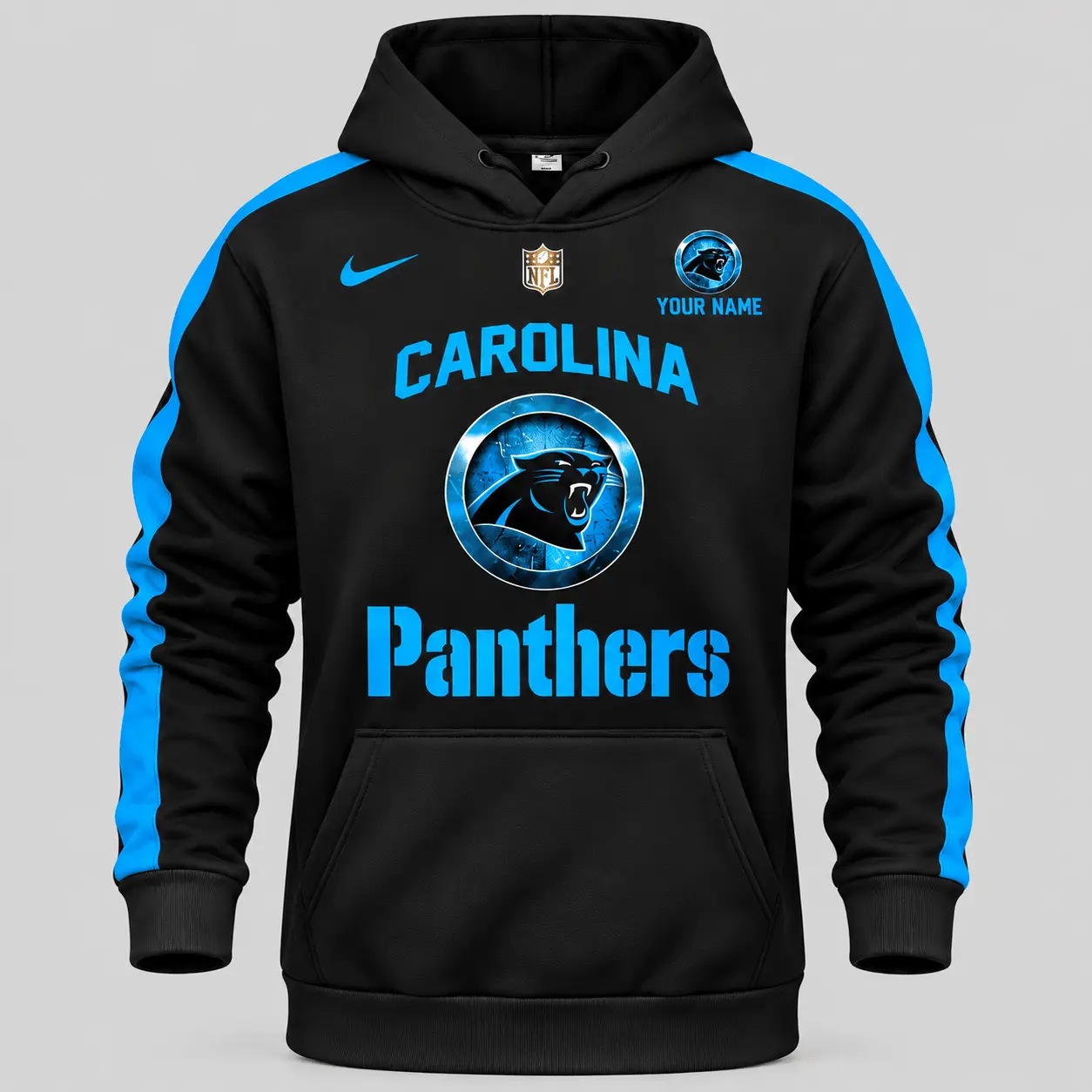 Carolina Panthers | NFL Gold Emblem Hoodie Jogger Set TD - Image 2