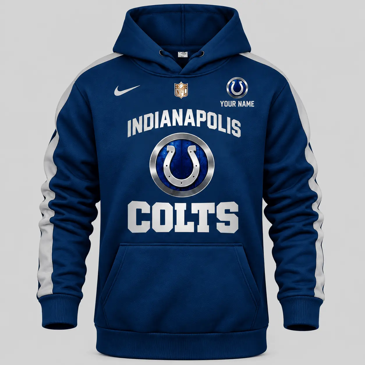 Indianapolis Colts | NFL Gold Emblem Hoodie Jogger Set TD - Image 2