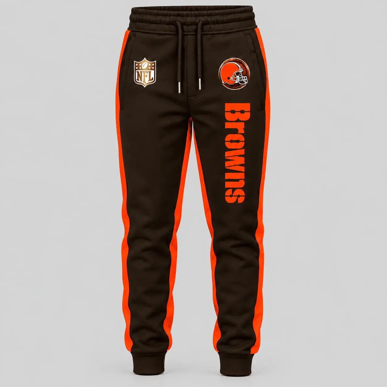 Cleveland Browns | NFL Gold Emblem Hoodie Jogger Set TD - Image 3