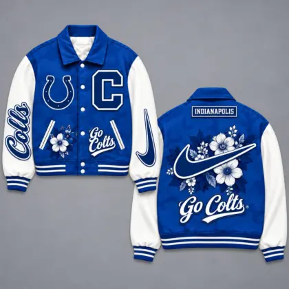 Indianapolis Colts | Premium NFL Floral Varsity Jacket NY