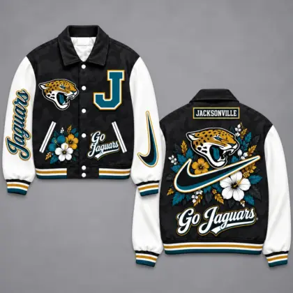 Jacksonville Jaguars | Premium NFL Floral Varsity Jacket NY