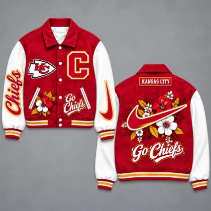 Kansas City Chiefs | Premium NFL Floral Varsity Jacket NY