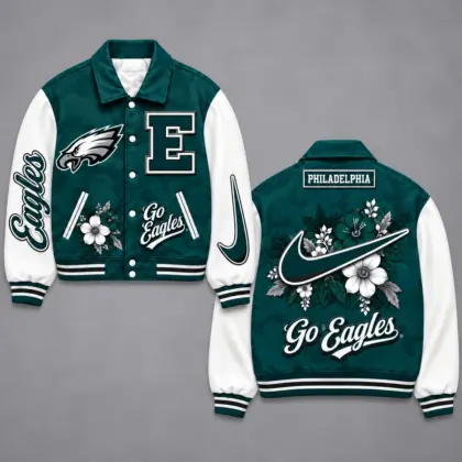 Philadelphia Eagles | Premium NFL Floral Varsity Jacket NY