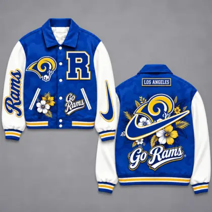 Los Angeles Rams | Premium NFL Floral Varsity Jacket NY