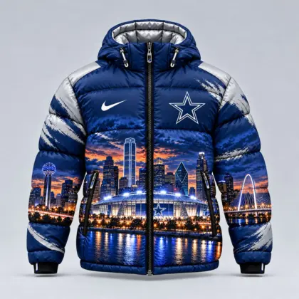 Dallas Cowboys | Premium NFL Game Day Ready Hooded Puffer Jacket NY