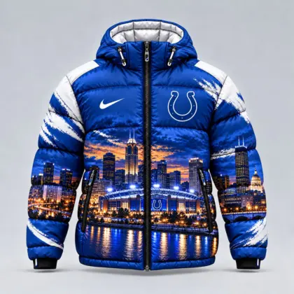 Indianapolis Colts | Premium NFL Game Day Ready Hooded Puffer Jacket NY