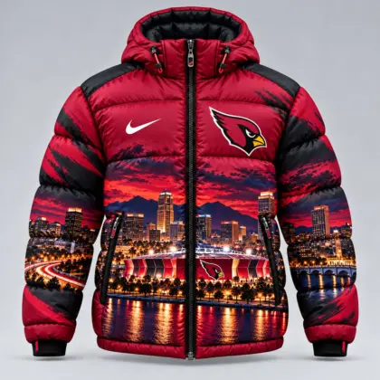Arizona Cardinals | Premium NFL Game Day Ready Hooded Puffer Jacket NY