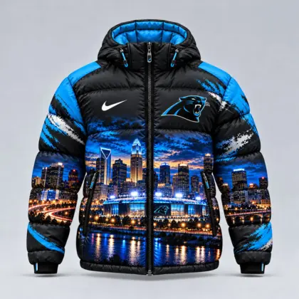 Carolina Panthers | Premium NFL Game Day Ready Hooded Puffer Jacket NY