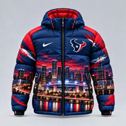 Houston Texans | Premium NFL Game Day Ready Hooded Puffer Jacket NY