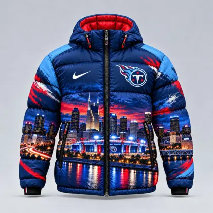 Tennessee Titans | Premium NFL Game Day Ready Hooded Puffer Jacket NY