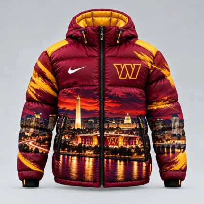 Washington Commanders | Premium NFL Game Day Ready Hooded Puffer Jacket NY